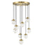 Currey and Company - 9000-1473 - LED Chandelier - Wexler - Polished Antique Brass / Clear