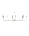 Currey and Company - 9000-1474 - Eight Light Chandelier - Nantucket - Polished Nickel / Clear