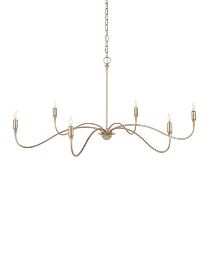 Lardner Six Light Chandelier Champagne