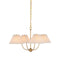 Currey and Company - 9000-1482 - Four Light Chandelier - Cedric - Brass