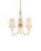 Currey and Company - 9000-1483 - Three Light Chandelier - Brayden - Antique Gold Leaf