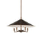 Currey and Company - 9000-1489 - Five Light Chandelier - Barnaba - Brushed Brown / Off-White