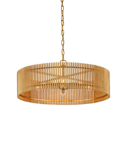 Lavenham Four Light Chandelier Brushed Brass