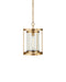 Currey and Company - 9000-1493 - One Light Pendant - Pippin - Antique Brass / Clear