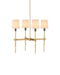 Currey and Company - 9000-1494 - Four Light Chandelier - Grigsby - Antique Brass / Bronze