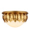 Currey and Company - 9999-0091 - LED Flush Mount - Paestum - Antique Gold Leaf / Antique Gold / Sugar White