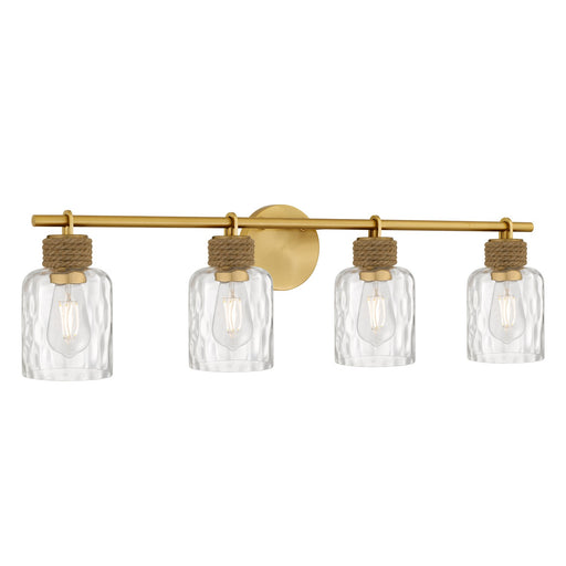 Baltic Four Light Vanity Brushed Gold
