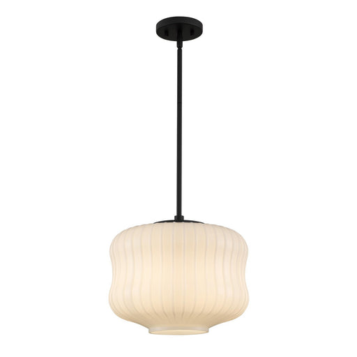 Cara One Light Pendant Matte Black