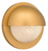 Quoizel - HARL8408NWS - LED Outdoor Wall Lantern - Harlowe - Nouveau Painted Weathered Brass