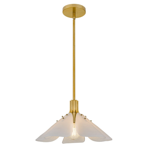 Milton One Light Pendant Light Gold