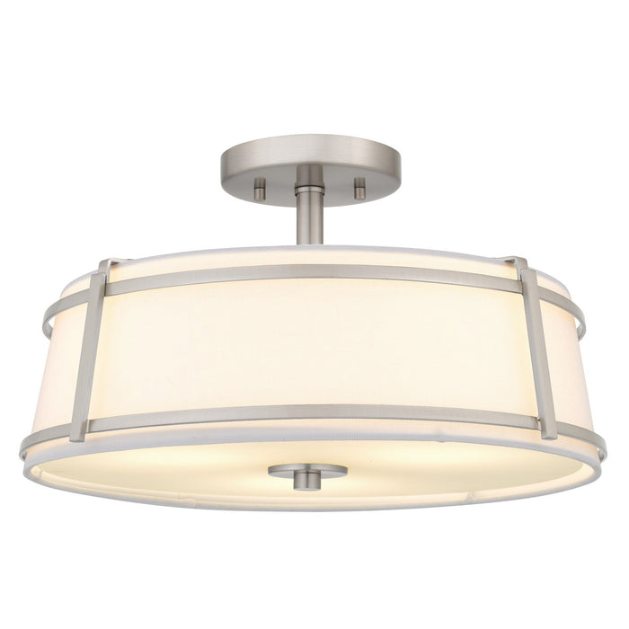 Quoizel - SLN1716BN - Three Light Semi-Flush Mount - Sloane - Brushed Nickel