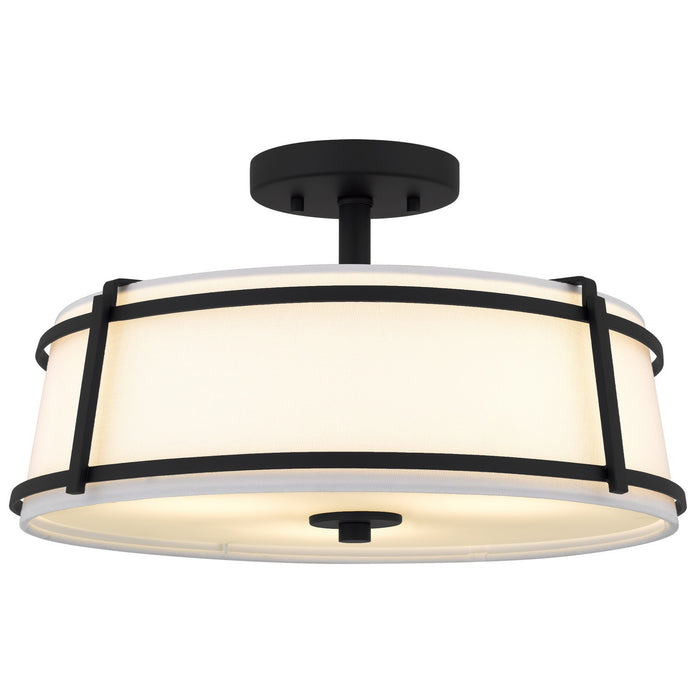 Quoizel - SLN1716MBK - Three Light Semi-Flush Mount - Sloane - Matte Black