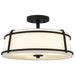 Quoizel - SLN1716MBK - Three Light Semi-Flush Mount - Sloane - Matte Black