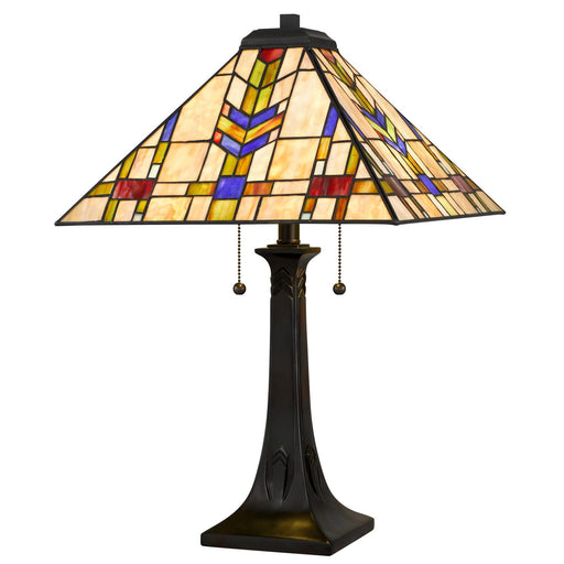 Draxen Two Light Table Lamp Valiant Bronze