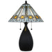 Quoizel - TF6840MBK - Two Light Table Lamp - Ayla - Matte Black