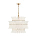 Crystorama - ABI-2005-AG-WH - Eight Light Chandelier - Abigail - Aged Brass