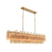 Crystorama - ADD-337-AG-AM - 16 Light Linear Chandelier - Addis - Aged Brass