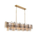Crystorama - ADD-337-AG-AU - 16 Light Linear Chandelier - Addis - Aged Brass