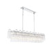 Crystorama - ADD-337-CH-CL - 16 Light Linear Chandelier - Addis - Polished Chrome