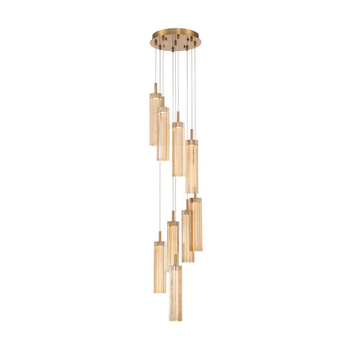 Addis LED Pendant Aged Brass