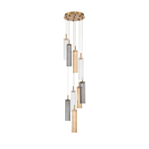 Addis LED Pendant Aged Brass
