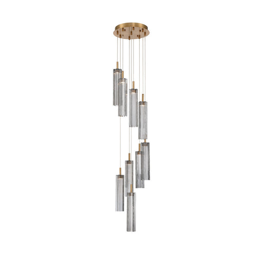 Addis LED Pendant Aged Brass