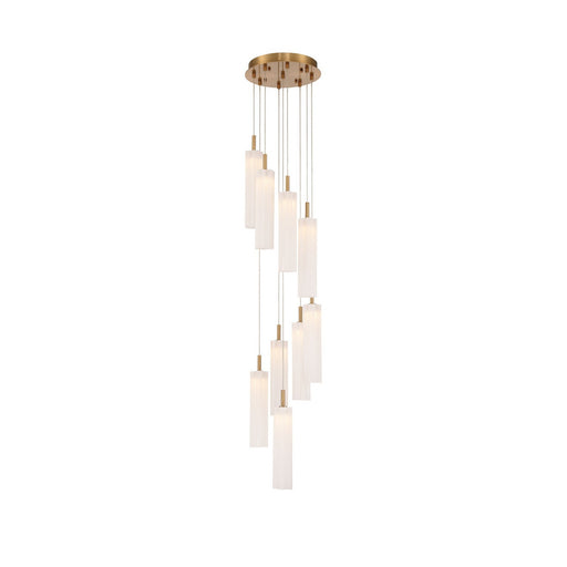 Addis LED Pendant Aged Brass
