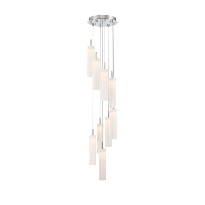 Crystorama - ADD-405-CH-WH - LED Pendant - Addis - Polished Chrome
