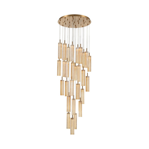 Addis LED Pendant Aged Brass