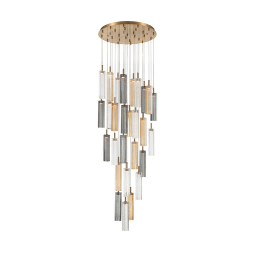 Addis LED Pendant Aged Brass