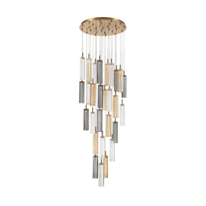 Crystorama - ADD-415-AG-AU - LED Pendant - Addis - Aged Brass