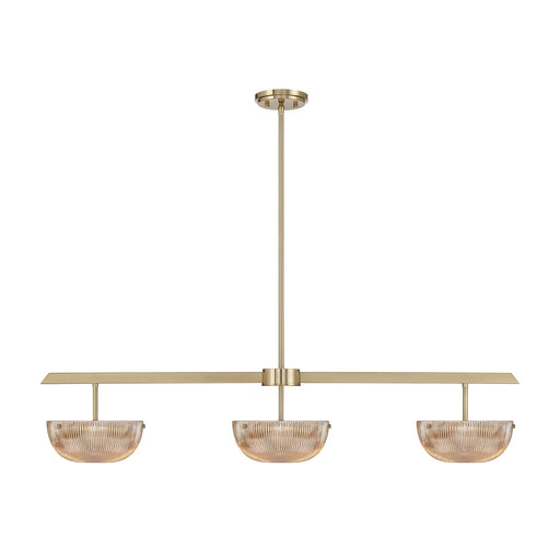 Savoy House - 1-1250-3-127 - LED Linear Chandelier - Hubbard - Noble Brass