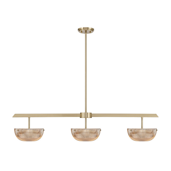 Savoy House - 1-1250-3-127 - LED Linear Chandelier - Hubbard - Noble Brass