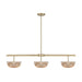 Savoy House - 1-1250-3-127 - LED Linear Chandelier - Hubbard - Noble Brass