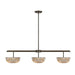 Savoy House - 1-1250-3-15 - LED Linear Chandelier - Hubbard - Mediterranean Bronze
