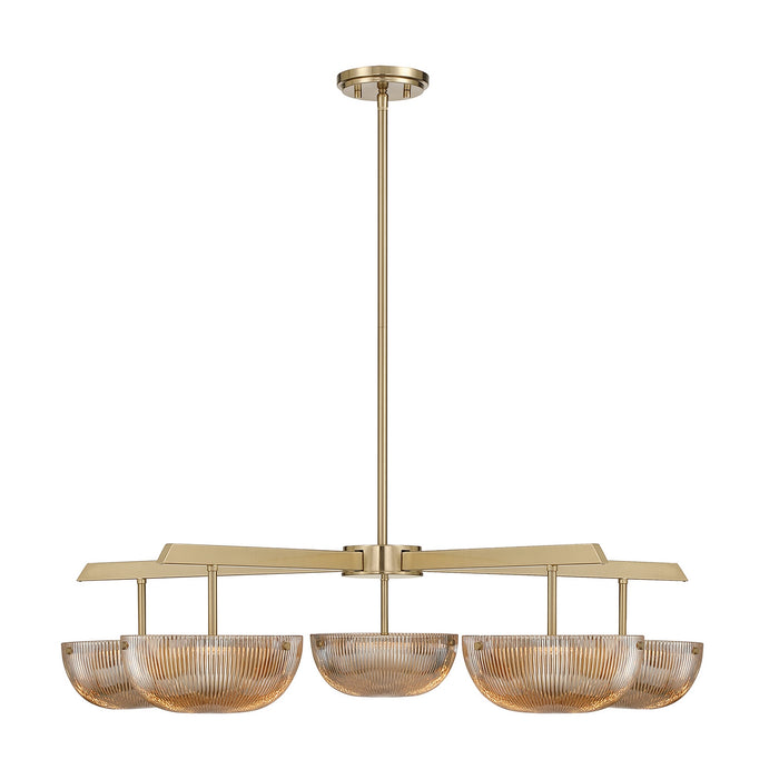 Savoy House - 1-1252-5-127 - LED Chandelier - Hubbard - Noble Brass