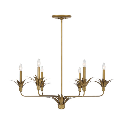 Savoy House - 1-1260-6-339 - Six Light Chandelier - Strathmore - Antique Patina