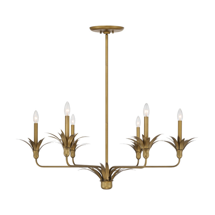 Savoy House - 1-1260-6-339 - Six Light Chandelier - Strathmore - Antique Patina