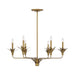 Savoy House - 1-1260-6-339 - Six Light Chandelier - Strathmore - Antique Patina