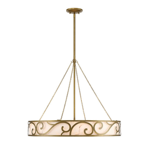 Savoy House - 1-1269-8-339 - Eight Light Chandelier - Halstead - Antique Patina