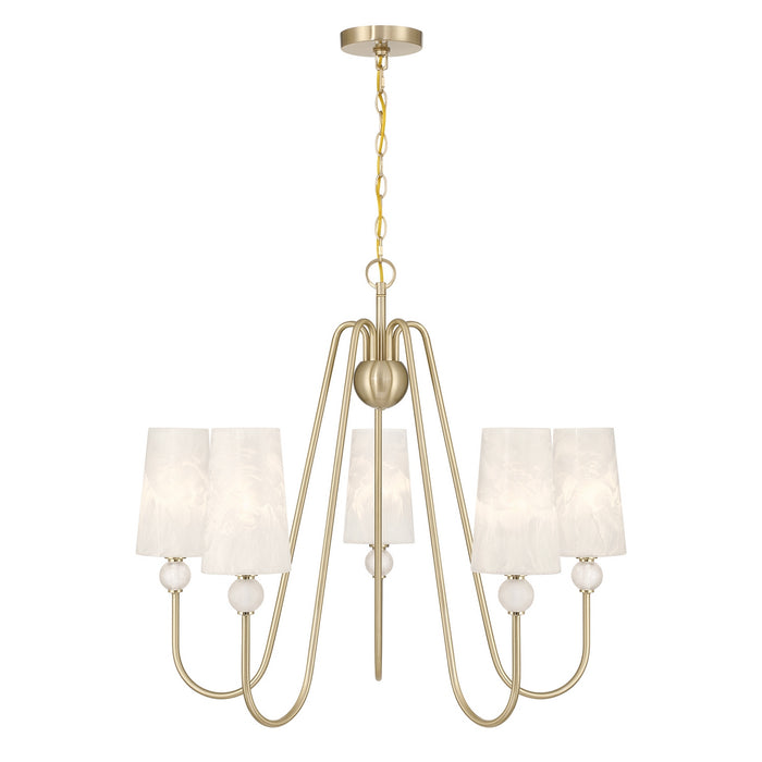 Savoy House - 1-1350-5-127 - Five Light Chandelier - Sheldon - Noble Brass