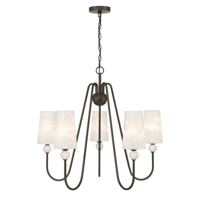 Savoy House - 1-1350-5-15 - Five Light Chandelier - Sheldon - Mediterranean Bronze