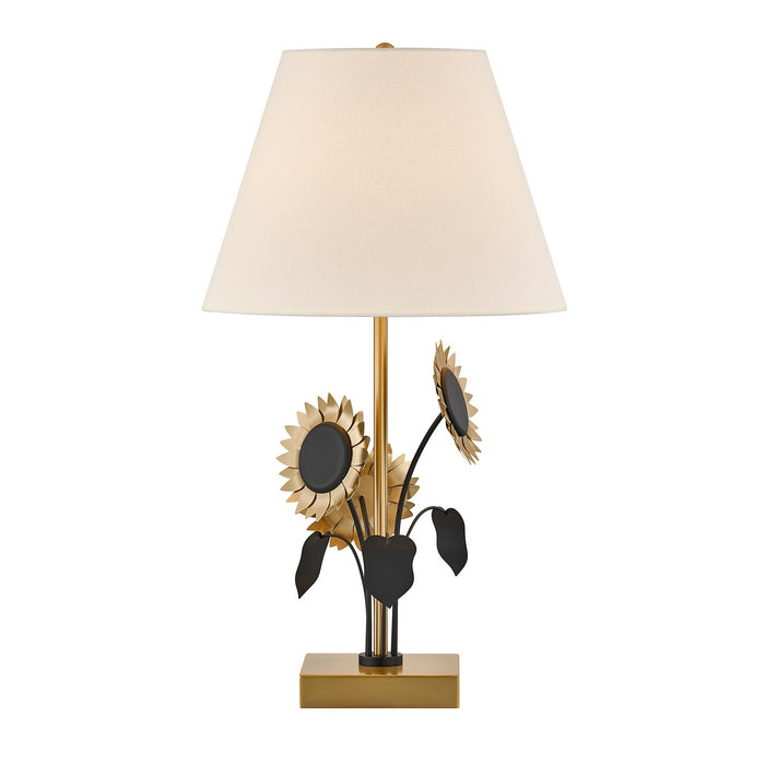 Savoy House - 11-CD28 - One Light Table Lamp - Amelia - Brass and Black