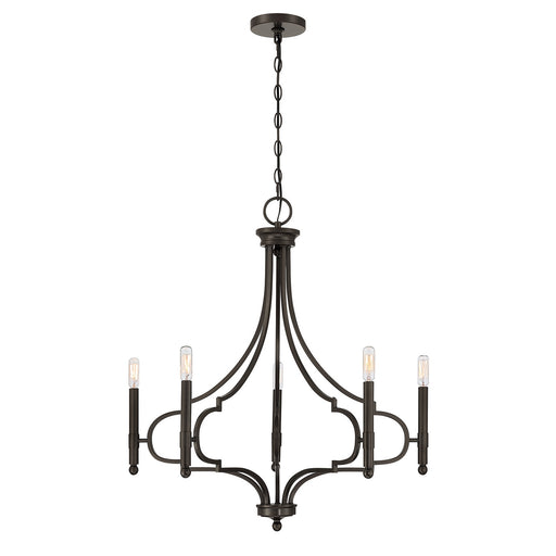 Savoy House - 1-5999-5-15 - Five Light Chandelier - Woodlawn - Mediterranean Bronze