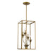Savoy House - 3-1261-4-339 - Four Light Pendant - Strathmore - Antique Patina