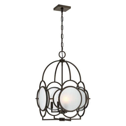 Savoy House - 3-4699-4-15 - Four Light Pendant - Damen - Mediterranean Bronze