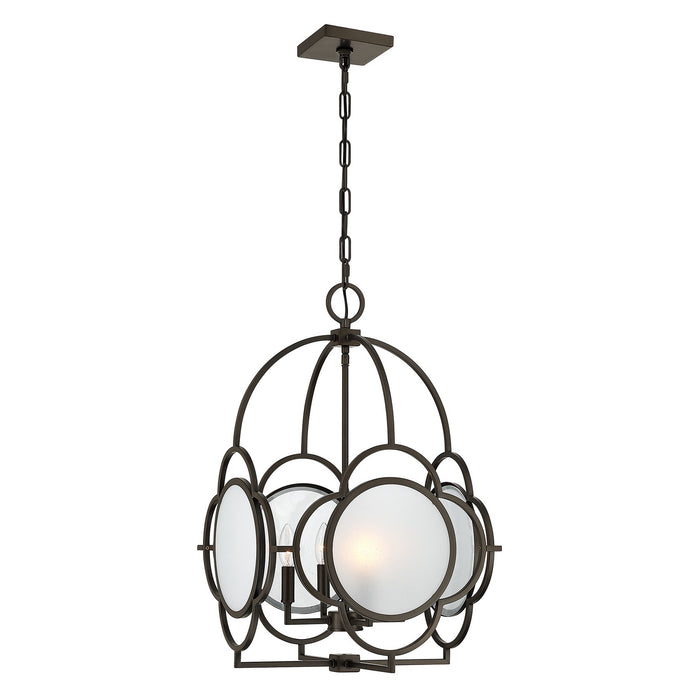 Savoy House - 3-4699-4-15 - Four Light Pendant - Damen - Mediterranean Bronze