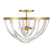 Savoy House - 6-1777-4-322 - Four Light Semi-Flush Mount - Jennings - Warm Brass