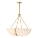 Savoy House - 7-1451-4-322 - Four Light Pendant - Chalfont - Warm Brass