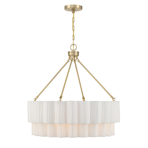 Savoy House - 7-1999-4-127 - Four Light Pendant - Tucker - Noble Brass